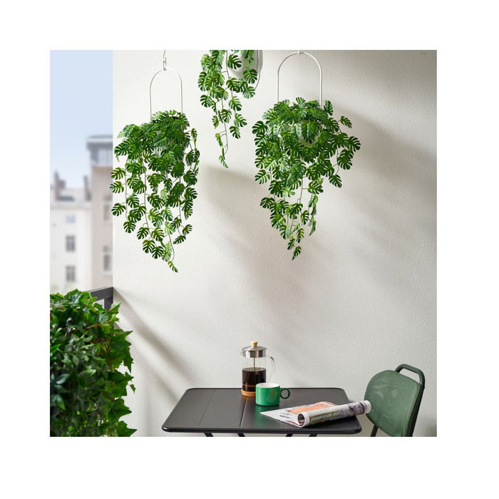 IKEA FEJKA Artificial potted plant, in/outdoor hanging/Monstera, 9 cm (3 ½ ")