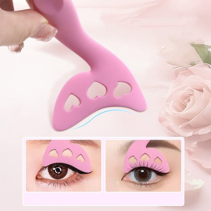 Digital Shoppy Silicone Eye Shadow Guide Template Tool Soft Durable Eyelash Applicators Eye Makeup Tool Eyeliner Stencils
