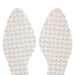  pair of white massage insoles with raised circular bumps for comfort