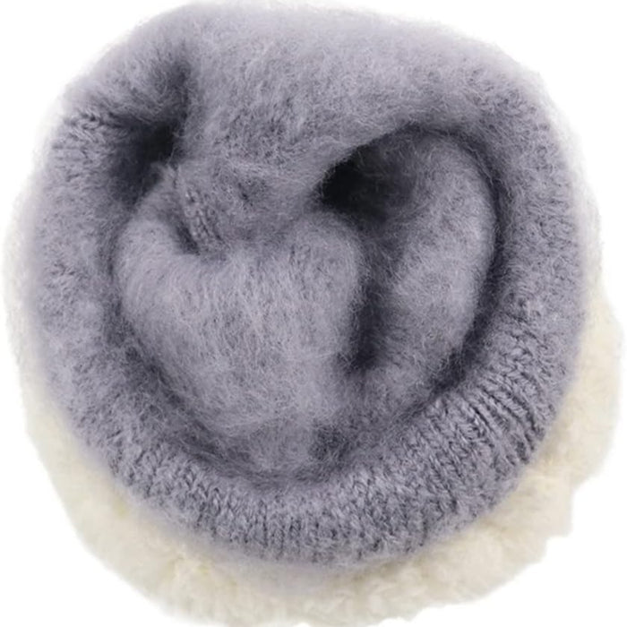 Digital Shoppy Winter Knitted Gloves, Purple | Touchscreen-Friendly & Fleece-Lined