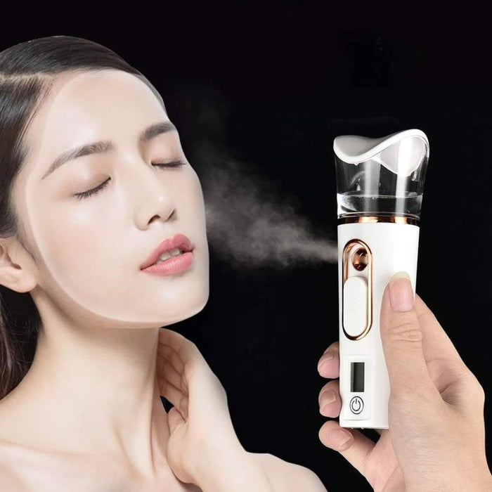 Digital Shoppy Home Rechargeable Water Replenishing Instrument Steamed Face Sprayer - white