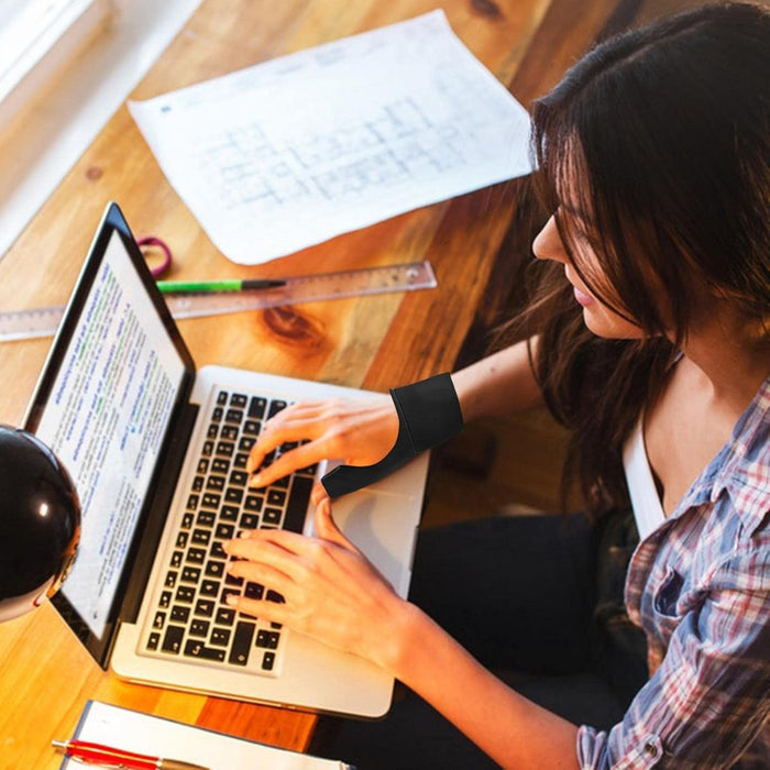 Digital Shoppy Thumb & Wrist Support Brace, Black – Adjustable, Breathable