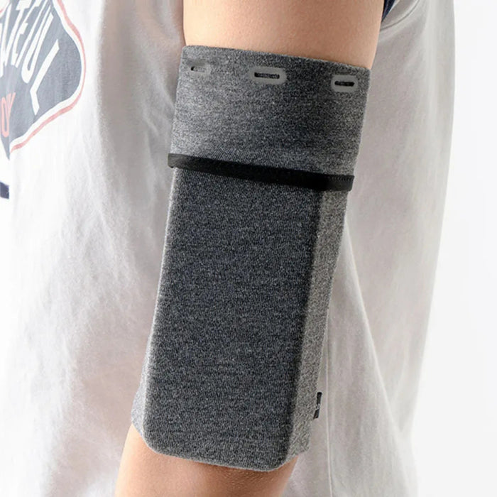 Digital Shoppy Grey Arm Bag– Stretchable Wrist Pouch, XL
