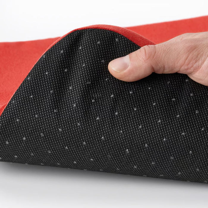 Close-up of STAGGSTARR underside showing black anti-slip surface with white grip dots