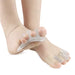 Digital Shoppy 4‑toe separator worn on feet showing soft gel comfort and alignment correction