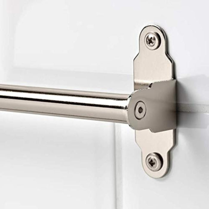 IKEA HULTARP Kitchen Set: 60cm Nickel-Plated Rail & 5-Pack Matching Hooks