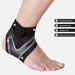 Black ankle support brace with breathable material, pressurized tape, and quick fastening – designed for XL-size outdoor fitness and injury recovery – 1600007421322 13974248

