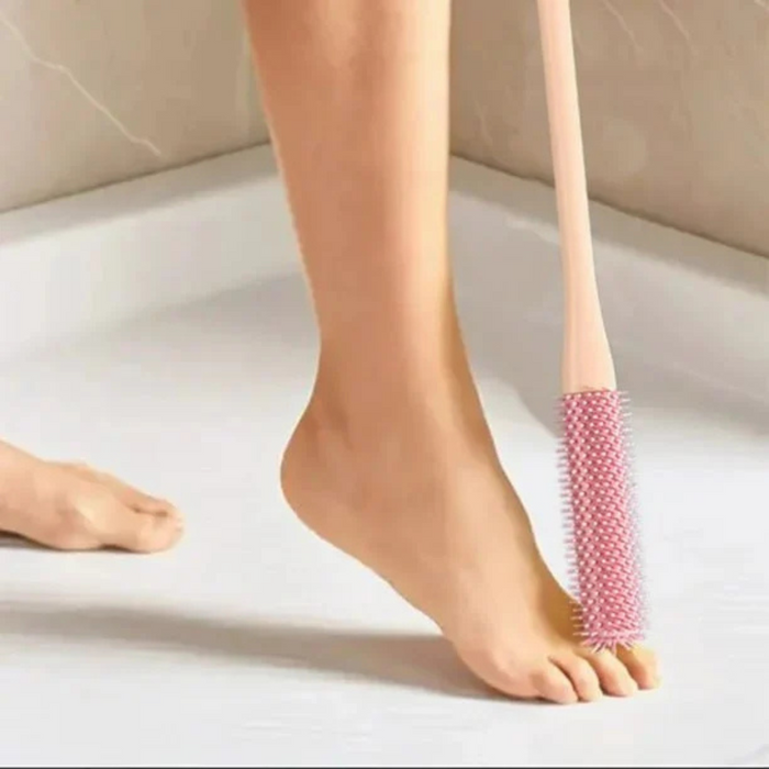 Digital Shoppy Toe Seam Foot Brush, 40cm– Soft Silicone Cleaner for Dead Skin