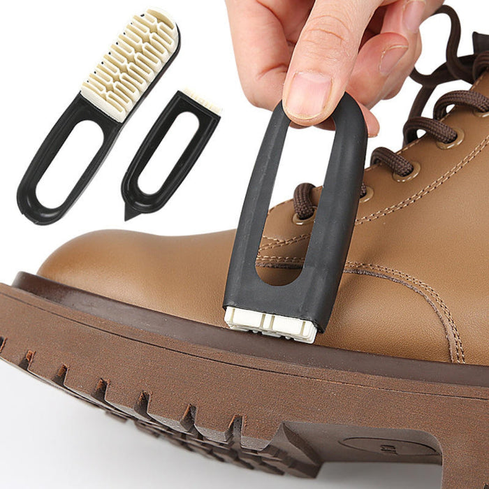 Digital Shoppy Plastic Handle Suede & Nubuck Shoe Cleaning Brush (Black)