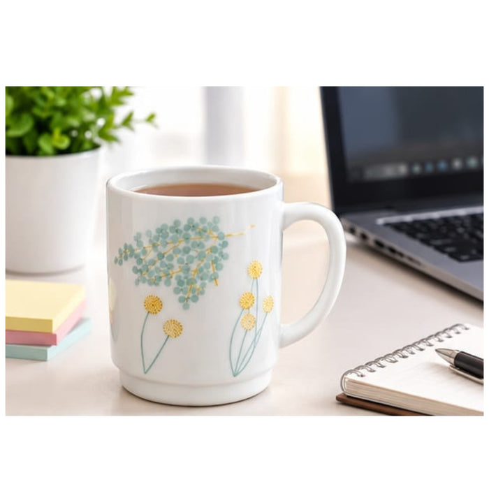 IKEA SKRANTARNA mug 30 cl floral pattern