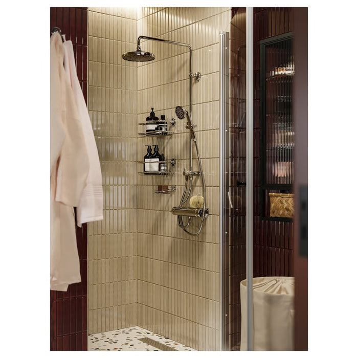 IKEA BROFJÄRDEN Chrome Bathroom Suite - 4-Piece Organization Set