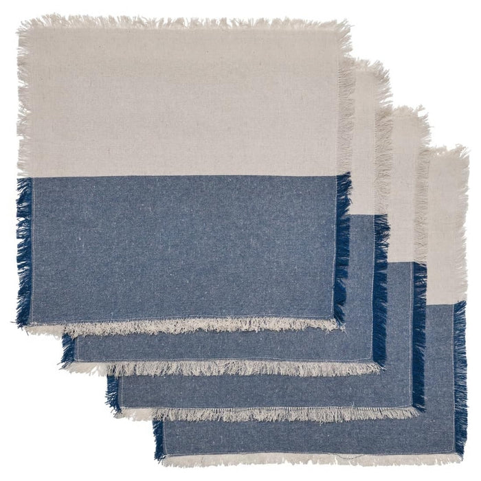 IKEA NISSÖGA Tablecloth, blue, 145x240 cm (57x94 "),IKEA NISSÖGA Napkin, Grey/Dark Blue, 35x35 cm (14x14) (4 Pack)