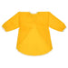 Yellow long-sleeve bib on a white background