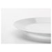 White ceramic plate on a white background
