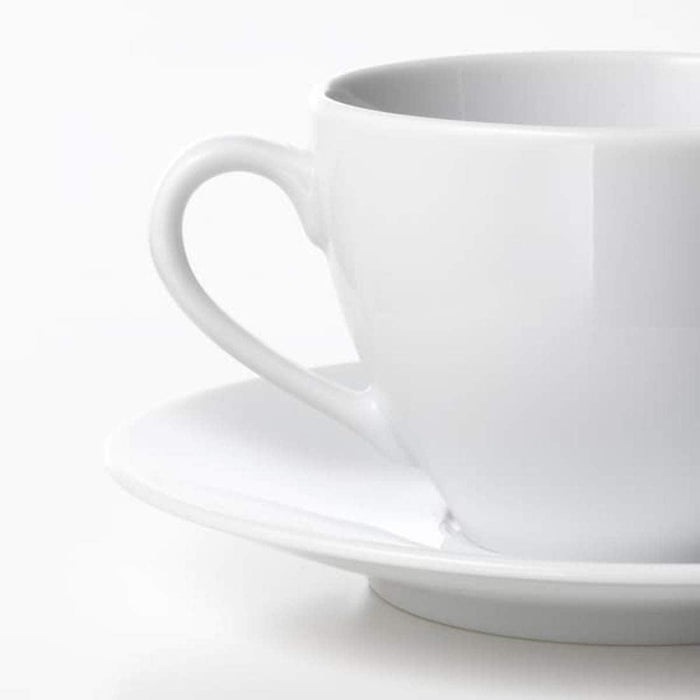 IKEA Glass Teapot with Stainless Steel Infuser 0.6 l and Cup with Saucer 200 ml