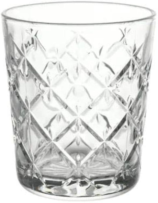 IKEA Glass, Clear Glass/Patterned, 28 cl (9 oz) - Pack of 1