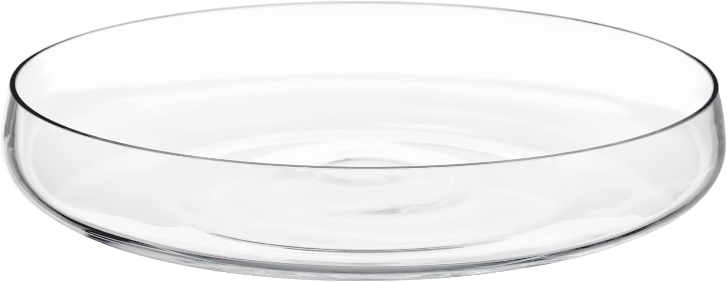 IKEA BERÄKNA Bowl, clear glass, 26 cm with FRÖFINK Scented potpourri, Peach orange, 60 g