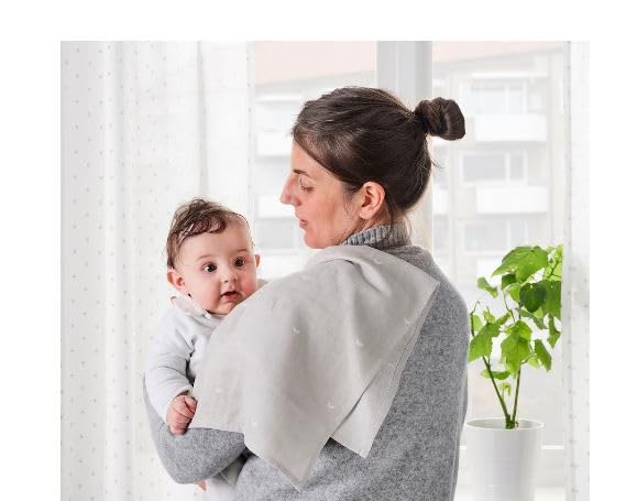 IKEA LEN Muslin square, dotted/moon, 70x70 cm