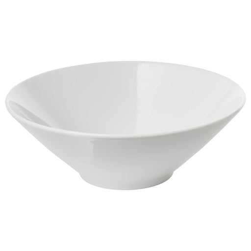 White ceramic bowl on a white background