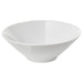 White ceramic bowl on a white background