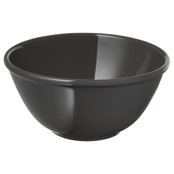 IKEA VARDAGEN Bowl,15 cm  with Plate, 26 cm, dark grey & Cooking tweezers