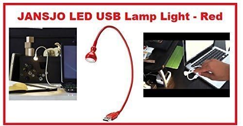 IKEA LED USB Lamp (Black & Red) – Compact Adjustable Desk Light