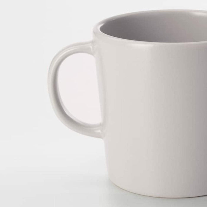 IKEA DINERA Mug, dark grey30 cl with Mug, beige30 cl (10 oz)