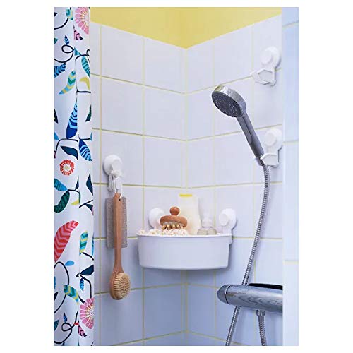 IKEA LILLREVET Hand shower park bracket with suction cup, white