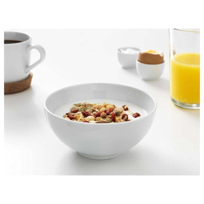 IKEA DOFTMINNE Place mat40x30 cm 4pack with Bowl, Rounded Sides White, 13 cm 2pack and  6-Piece Deep Plate, white, 20 cm and 2-Pieces Kitchen Utensil Set