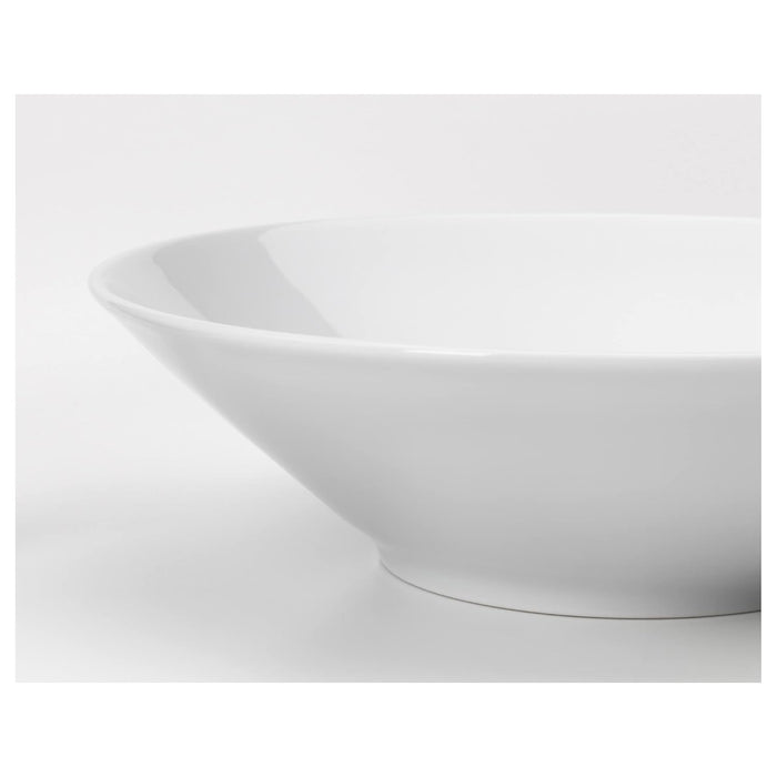 White ceramic bowl on a white background