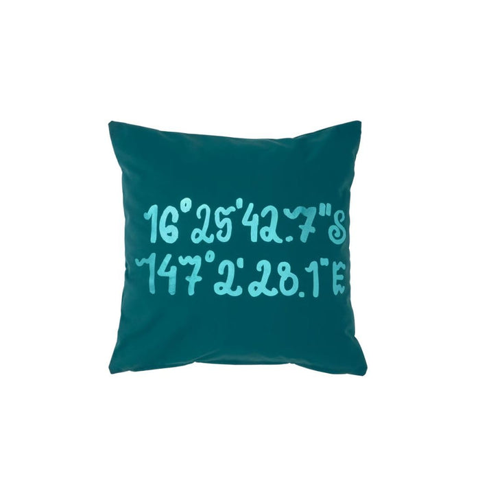 Ikea BLÅVINGAD Cushion Cover Whale Pattern Blue-Green 50x50 cm with Napkin
