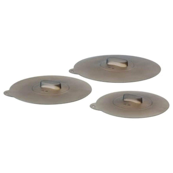 IKEA  KLOCKREN Splatter screen34 cm (13 ") with Universal lid, Set of 3, Silicone