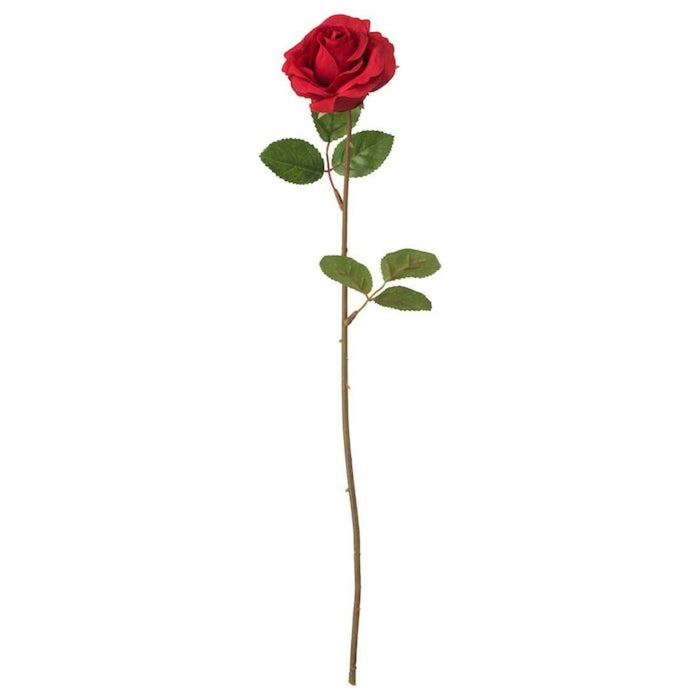 IKEA SMYCKA Artificial flower, rose/red, 75 cm with IKEA SMYCKA Artificial flower, Rose/red52 cm