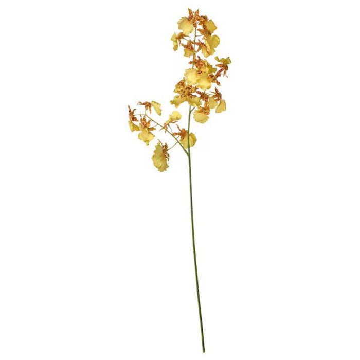 IKEA SMYCKA Artificial flower, in/outdoor/Larkspur blue, 60 cm with Artificial flower, in/outdoor Orchid/yellow, 65 cm