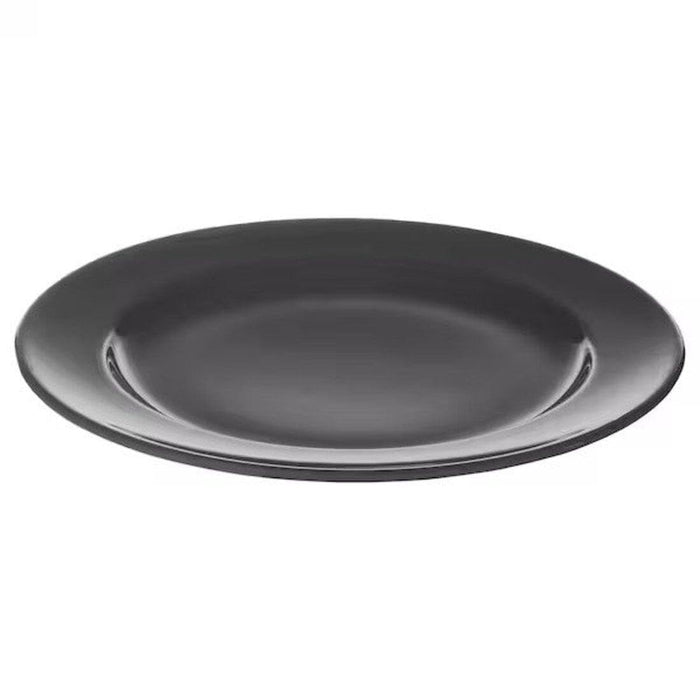 IKEA VARDAGEN Bowl,15 cm  with Plate, 26 cm, dark grey & Cooking tweezers