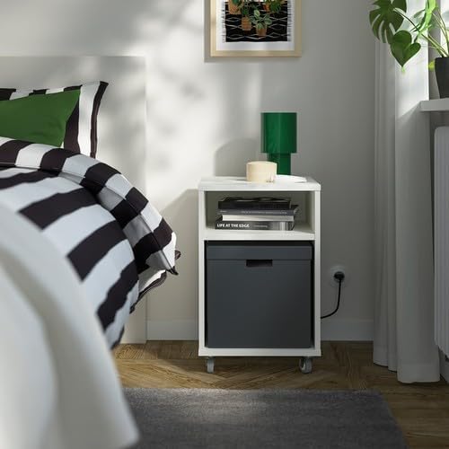 IKEA  Magazine file, dark grey ( 2 pack ) with  Storage box with lid