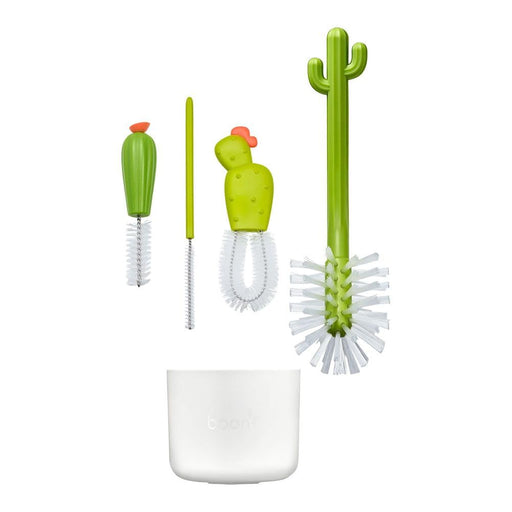Digital Shoppy Cactus Bottle Brush Set – Nylon bristles for deep-cleaning bottles, jars, and narrow spaces