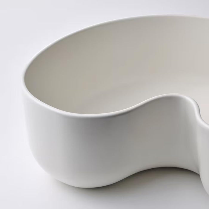 Close-up of IKEA ÖMSESIDIG White Serving Bowl  10546104