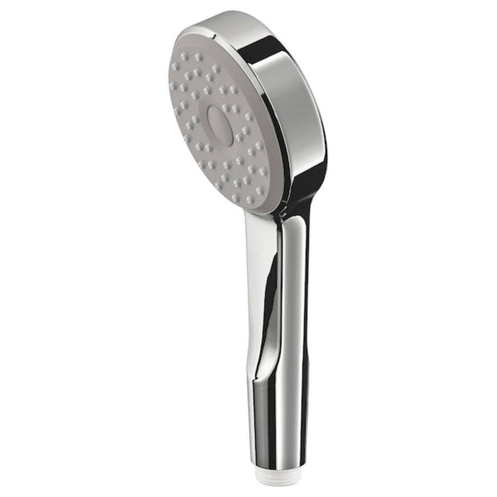 IKEA TISKEN Hand Shower Set – Suction Cup Bracket (White) with Single-Spray Handshower, Chrome-Plated