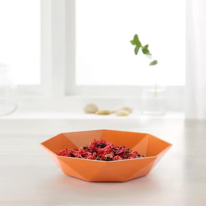 IKEA ARBETE Decorative bowl, orange35 cm (13 ¾ ")  with  FRÖFINK Scented potpourri, Peach orange, 60 g