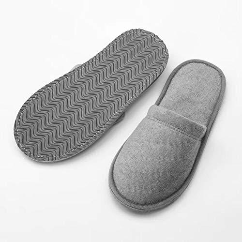 IKEA TÅSJÖN Slippers, grey, L/XL with ROCKÅN Bath robe, greyL/XL