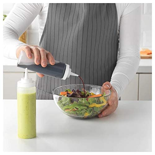 IKEA Spice Rack Set – Aspen Wood Rack with Oil/Vinegar Bottle, Squeeze Bottles & Salt & Pepper Shakers