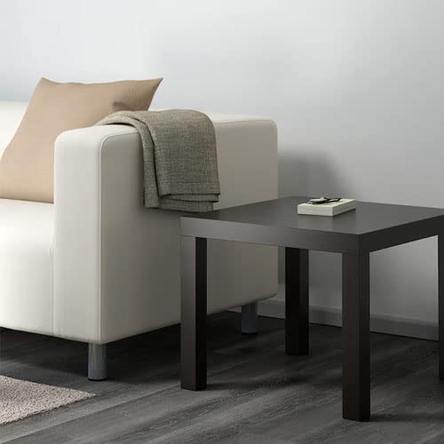IKEA LACK Side table, black-brown, 55x55 cm  with Wall shelf, 30x26 cm