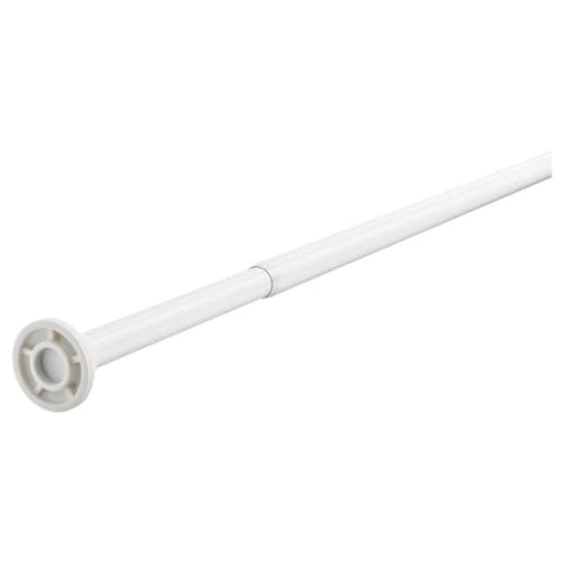 White shower curtain rod with adjustable length, suitable for 120-200 cm spaces 70314974