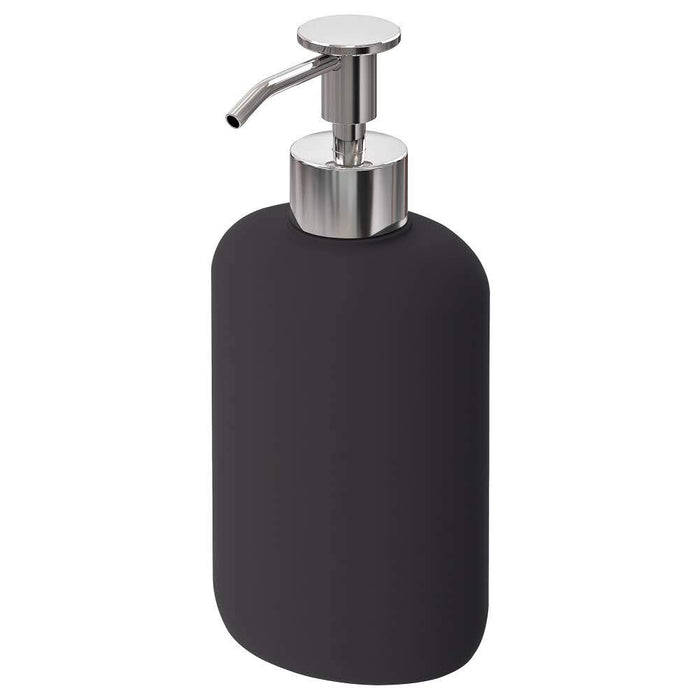 IKEA BLÅSJÖN Shower mat, grey, 50x50 cm with Soap dispenser, dark grey