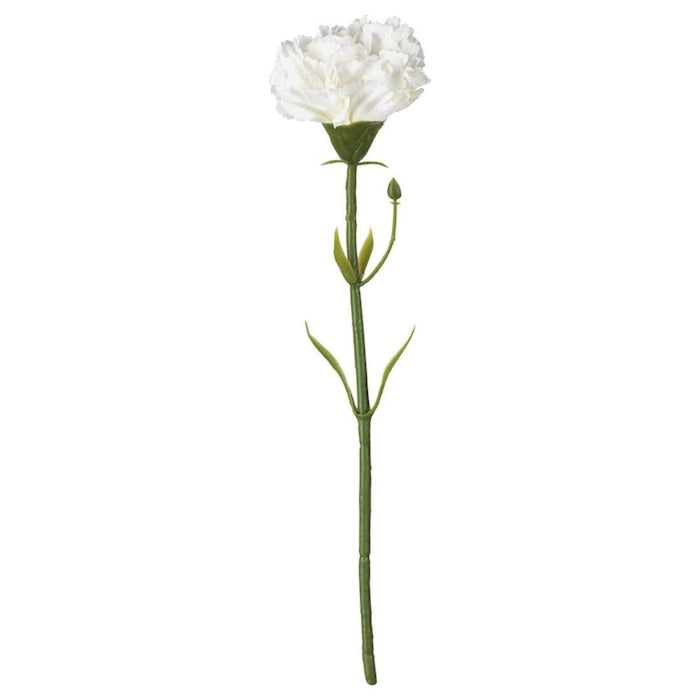 IKEA SMYCKA Artificial flower, carnation/pink, 30 cm with Artificial flower, carnation/white30 cm
