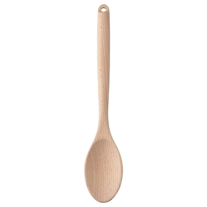 IKEA VARDAGEN Ladle, stainless steel/beech, 33 cm with RORT Spoon, round/beech