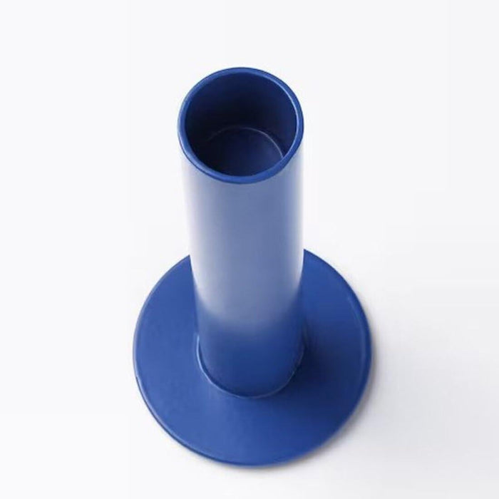 IKEA candle holder, set of 3 mixed colours with Unscented candle, white, 25 cm