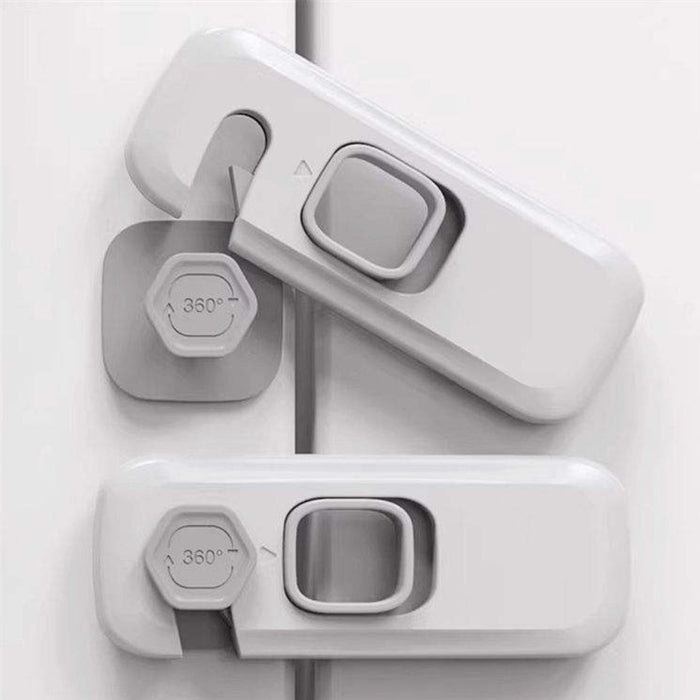 Digital Shoppy Baby Safety Plastic Cabinet Door Drawer Lock Safety Locks for Doors Baby Safety Lock Anti-pinch Child