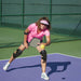 Digital Shoppy Sports Knee Pads – Black knee and elbow pads worn while playing pickleball on outdoor court